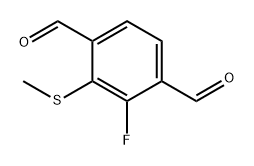 2-Fluoro-3-(methylthio)terephthalaldehyde Structure