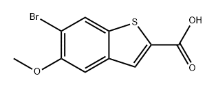 6-bromo-5-methoxybenzo[b]thiophene-2-carboxylic acid Structure