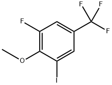 1-Fluoro-3-iodo-2-methoxy-5-(trifluoromethyl)benzene Structure