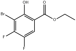 Ethyl 3-bromo-4,5-difluoro-2-hydroxybenzoate Structure