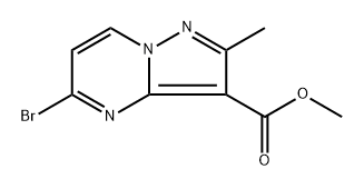 methyl 5-bromo-2-methylpyrazolo[1,5-a]pyrimidine-3-carboxylate Structure