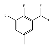 1-bromo-3-(difluoromethyl)-2-fluoro-5-methylbenzene Structure