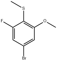 (4-Bromo-2-fluoro-6-methoxyphenyl)(methyl)sulfane Structure