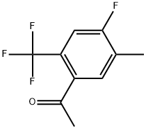 1-[4-Fluoro-5-methyl-2-(trifluoromethyl)phenyl]ethanone Structure