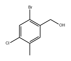 (2-Bromo-4-chloro-5-methylphenyl)methanol Structure