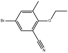 5-Bromo-2-ethoxy-3-methylbenzonitrile Structure