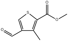 Methyl 4-formyl-3-methyl-2-thiophenecarboxylate 구조식 이미지