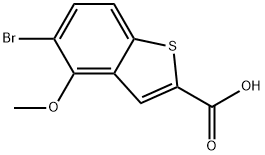 5-Bromo-4-methoxybenzo[b]thiophene-2-carboxylic acid Structure