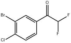 1-(3-bromo-4-chlorophenyl)-2,2-difluoroethanone Structure