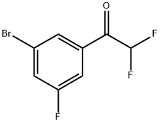 1-(3-Bromo-5-fluorophenyl)-2,2-difluoroethanone Structure