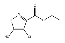 ethyl 4-chloro-5-hydroxyisoxazole-3-carboxylate Structure