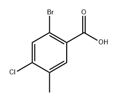 2-Bromo-4-chloro-5-methylbenzoic acid Structure