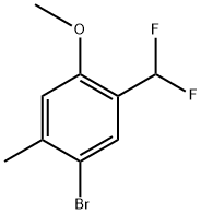 1-bromo-5-(difluoromethyl)-4-methoxy-2-methylbenzene Structure