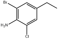 2-Bromo-6-chloro-4-ethylaniline Structure