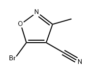 5-bromo-3-methylisoxazole-4-carbonitrile 구조식 이미지