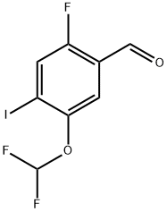 5-(difluoromethoxy)-2-fluoro-4-iodobenzaldehyde Structure