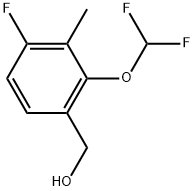 2-(Difluoromethoxy)-4-fluoro-3-methylbenzenemethanol Structure