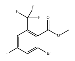 methyl 2-bromo-4-fluoro-6-(trifluoromethyl)benzoate Structure