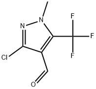3-Chloro-1-methyl-5-(trifluoromethyl)-1H-pyrazol-4-carbaldehyde Structure