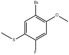 (5-bromo-2-fluoro-4-methoxyphenyl)(methyl)sulfane Structure