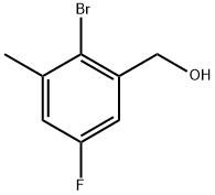 (2-bromo-5-fluoro-3-methylphenyl)methanol Structure