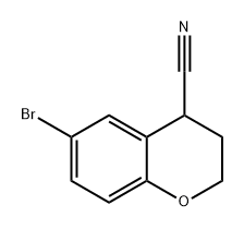 6-bromochromane-4-carbonitrile Structure