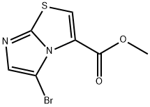 methyl 5-bromoimidazo[2,1-b]thiazole-3-carboxylate 구조식 이미지