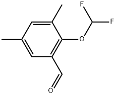 2-(Difluoromethoxy)-3,5-dimethylbenzaldehyde 구조식 이미지