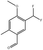 5-(difluoromethyl)-4-methoxy-2-methylbenzaldehyde Structure