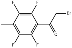 2-Bromo-1-(2,3,5,6-tetrafluoro-4-methylphenyl)ethanone Structure