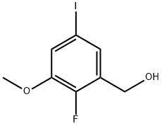 (2-Fluoro-5-iodo-3-methoxyphenyl)methanol Structure