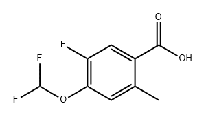 4-(Difluoromethoxy)-5-fluoro-2-methylbenzoic acid Structure