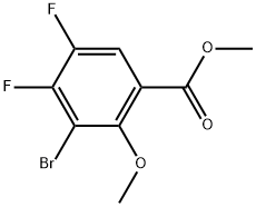 Methyl 3-bromo-4,5-difluoro-2-methoxybenzoate Structure