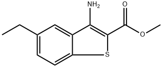 Methyl 3-amino-5-ethylbenzo[b]thiophene-2-carboxylate Structure