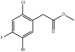 methyl 2-(5-bromo-2-chloro-4-fluorophenyl)acetate Structure