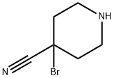 4-Bromopiperidine-4-carbonitrile Structure