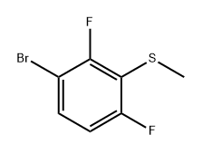 (3-Bromo-2,6-difluorophenyl)(methyl)sulfane 구조식 이미지