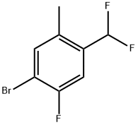 1-bromo-4-(difluoromethyl)-2-fluoro-5-methylbenzene Structure