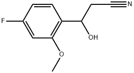 4-Fluoro-β-hydroxy-2-methoxybenzenepropanenitrile Structure