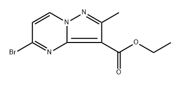 ethyl 5-bromo-2-methylpyrazolo[1,5-a]pyrimidine-3-carboxylate Structure