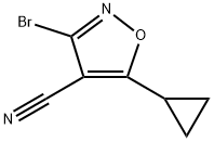 3-Bromo-5-cyclopropylisoxazole-4-carbonitrile 구조식 이미지