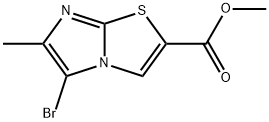 methyl 5-bromo-6-methylimidazo[2,1-b]thiazole-2-carboxylate 구조식 이미지