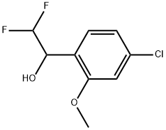 1-(4-Chloro-2-methoxyphenyl)-2,2-difluoroethanol Structure