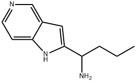 1-(1H-pyrrolo[3,2-c]pyridin-2-yl)butan-1-amine Structure