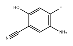 5-amino-4-fluoro-2-hydroxybenzonitrile Structure