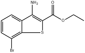 ethyl 3-amino-7-bromobenzo[b]thiophene-2-carboxylate Structure