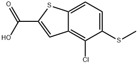 4-Chloro-5-(methylthio)benzo[b]thiophene-2-carboxylic acid Structure