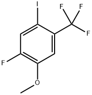 1-Fluoro-5-iodo-2-methoxy-4-(trifluoromethyl)benzene Structure