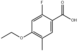 4-Ethoxy-2-fluoro-5-methylbenzoic acid Structure