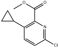 Methyl 6-chloro-3-cyclopropylpicolinate 구조식 이미지